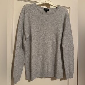 Cashmere Charter Club gray cashmere sweater, size L